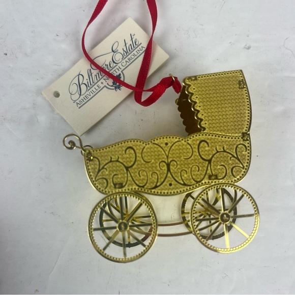 SALE-Lot of Biltmore Estate Ornaments-metal miniatures and ceramic Angel icicle - Picture 6 of 16